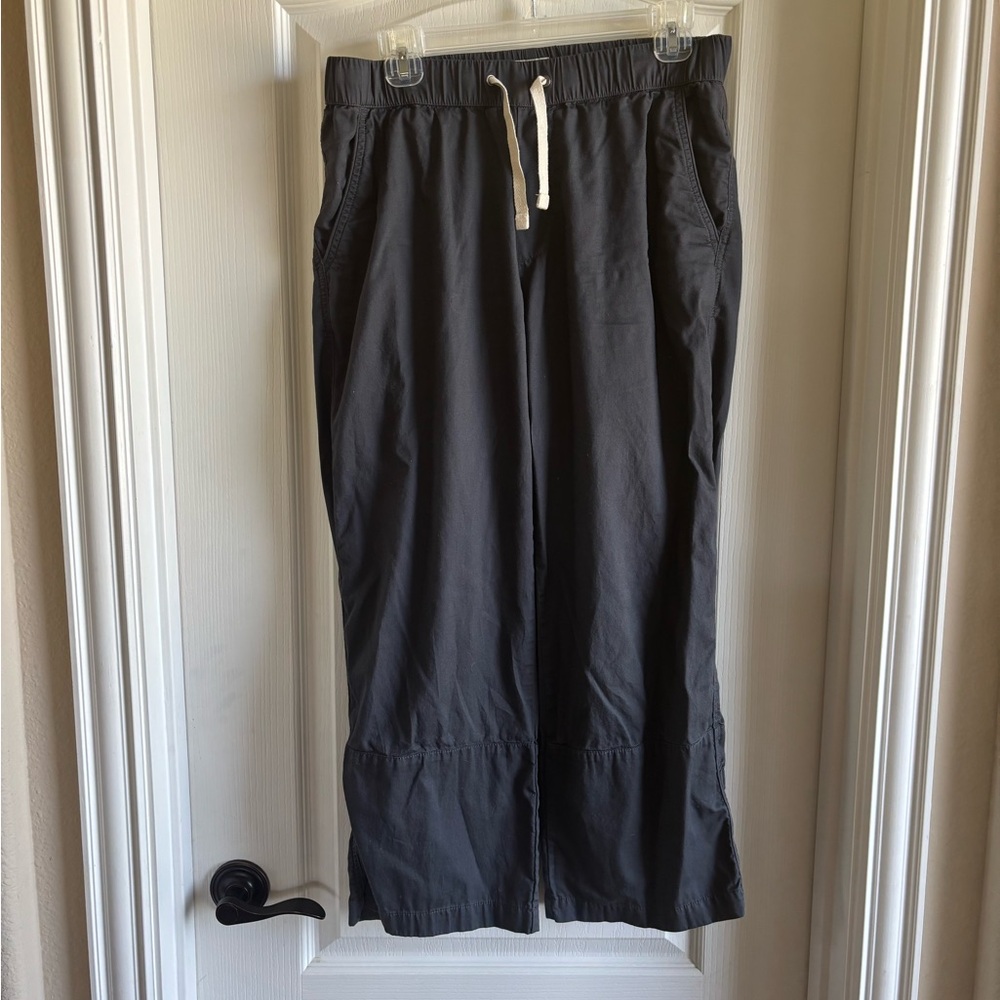 Pact Charcoal Capri Track Pants Organic Cotton with Elastic Waistband
